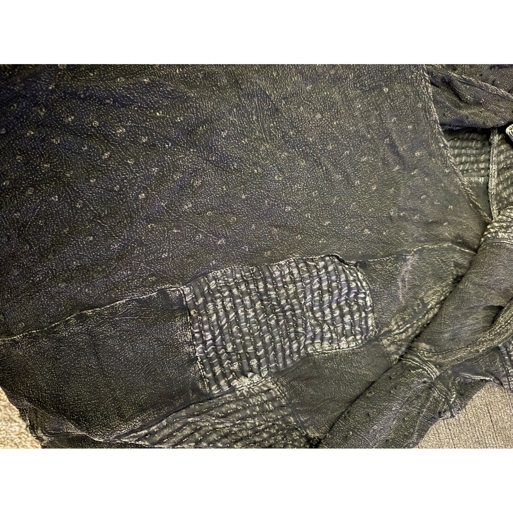 Young Threads Black Patchwork Sheer Cardigan Kimo… - image 5